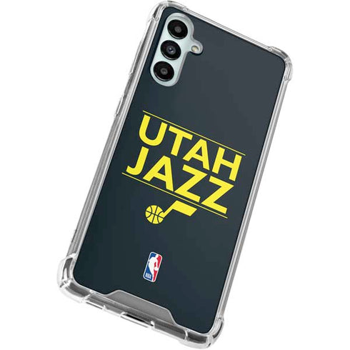 NBA Utah Jazz Standard - Black Galaxy A15 5G Clear Case